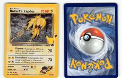 ROCKET'S ZAPDOS 15/132 HOLO CELEBRATIONS: CLASSIC COLLECTION POKEMON NM - Image 1