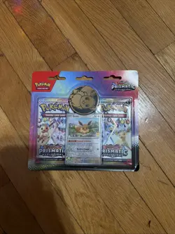 Pokemon Prismatic Evolutions Scarlet & Violet 2 Pack Blister Eevee (Sealed) New - Image 1