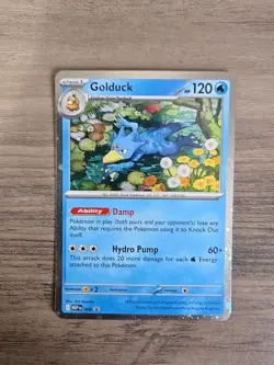 Pokemon TCG Golduck 008 Black Star Promo Mega Evolution NM - Image 1