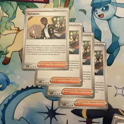 Pokemon TCG 4x Salvatore 160/162 Temporal Forces Playset - Image 1