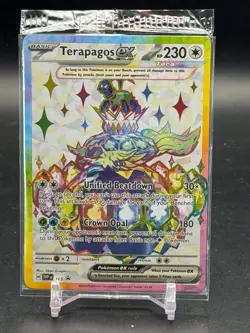 Pokemon TCG Terapagos ex SVP 165 Sealed Full Art Black Star Promo NM - Image 1
