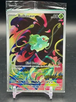 Pokemon Bulbasaur 133/132 English Mega Evolution Stamped Promo SEALED - Image 1