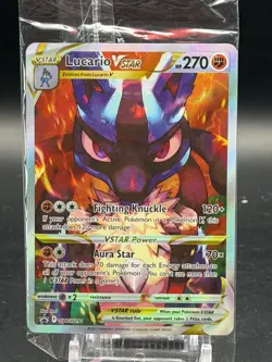 Pokemon TCG Lucario VSTAR SWSH291 Crown Zenith Promo Factory Sealed, Near Mint - Image 1