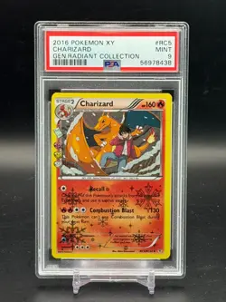 PSA 9 MINT Charizard Generations Radiant Collection 2016 XY Holo Pokemon RC5 - Image 1