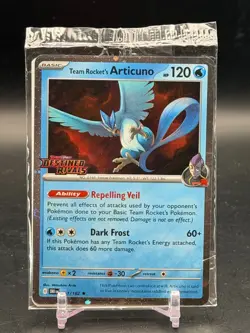 Sealed! Team Rocket's Articuno 051/182 Pokemon Destined Rivals Stamped Promo NM - Image 1