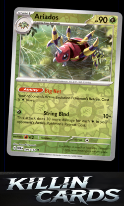 Reverse Holofoil Ariados 005/167 Pokemon Uncommon SV06: Twilight Masquerade Card - Image 1