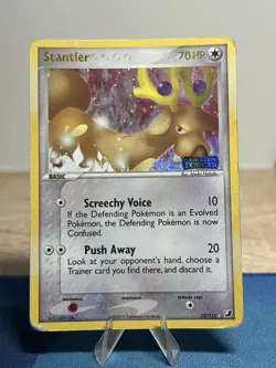 Stantler 32/115 Ex Unseen Forces Reverse Stamped Pokemon Card Foil Holo HP - Image 1