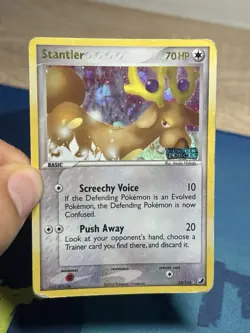 Stantler 32/115 Ex Unseen Forces Reverse Stamped Pokemon Card Foil Holo HP - Image 3