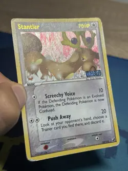 Stantler 32/115 Ex Unseen Forces Reverse Stamped Pokemon Card Foil Holo HP - Image 4