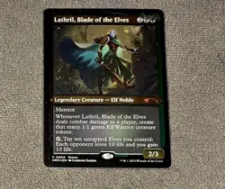 Magic The Gathering Lathril, Blade Of The Elves 0002 Etched Foil Promo - Image 2