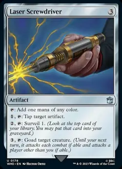 MTG Laser Screwdriver - Foil, Doctor Who, Lightly Played, English - Image 1