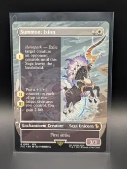 MTG - Summon: Ixion - BORDERLESS - Enchantment Creature - FIC #195 - Rare - NM - Image 1