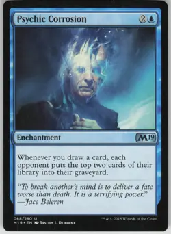 Magic the Gathering TCG Psychic Corrosion U Core Set 2019 68 - Image 1