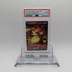 2021 POKEMON SWSH PROMO CELEBRATIONS COLLECTION LANCE'S CHARIZARD V PSA 10 - Image 1