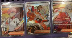 Pokemon Full Art Trainer Lot 10 Cards NM/M Atticus Arven Ortega Eri Mela Nemona+ - Image 3
