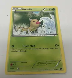 Pokemon Card TCG - Shadowless Weedle 69/102 - Base Set WOTC Common 1999 - Image 5