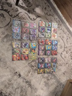 Pokemon IR/full Art Lot Of 45 Cards random sets Mew V Raichu Pikachu Trainer(s) - Image 1