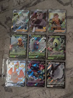 Pokemon IR/full Art Lot Of 45 Cards random sets Mew V Raichu Pikachu Trainer(s) - Image 2