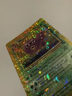 Weezing 45/62 HOLO Prism Fossil Set Vending Sticker Pokemon Card Vintage - Image 3