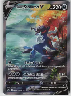 Pokemon TCG Hisuian Samurott V Ultra Rare Crown Zenith: Galarian Gallery GG51 - Image 1