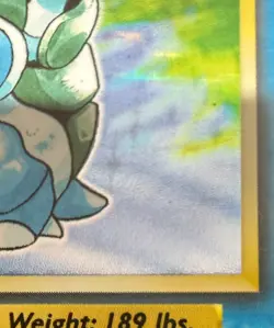 POKEMON TCG BLASTOISE 2/102 BASE SET RARE HOLO GOOD CONDITION LIGHT REAR DAMAGE - Image 5