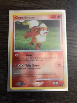 Pokemon TCG Growlithe Reverse Holo 63/111 Rising Rivals 2009 - Image 3