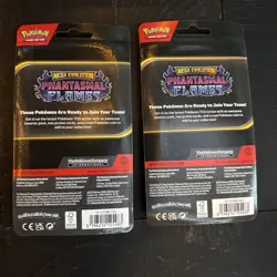 2 Pack Mega Evolutions: Phantasmal Flames Pokemon Art Set Blister Packs - Image 2