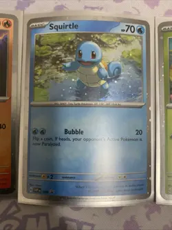 Pokemon 151 Promo Bulbasaur Charmander Squirtle SVP 046 047 048 Kanto Cosmo Holo - Image 3