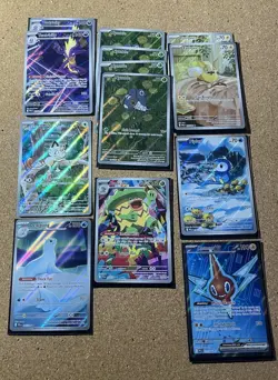 Pokemon Phantasmal Flames Illustration Rare Full Art Lot Meowth Piplup Ludicolo - Image 1