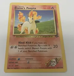 1999 Pokemon TCG Ponyta Base Set 1st Edition Shadowless Non-Holo 60/102 - Image 4