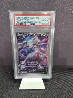 Mewtwo V - SWSH229 PSA 10 Black Star Promo Full Art Pokemon - GEM MT PSA 10 - Image 1