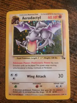 Pokemon Aerodactyl 1/62 Fossil Holo LP - Image 1
