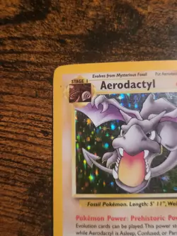 Pokemon Aerodactyl 1/62 Fossil Holo LP - Image 3