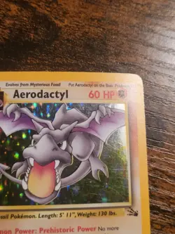 Pokemon Aerodactyl 1/62 Fossil Holo LP - Image 4