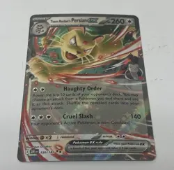 Pokemon TCG Destined Rivals 150/182 Double Rare Team Rockets Persian EX - Image 3