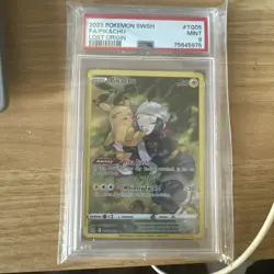 2022 POKEMON SWORD & SHIELD LOST ORIGIN #TG05 FULL ART/PIKACHU PSA 9 - Image 1