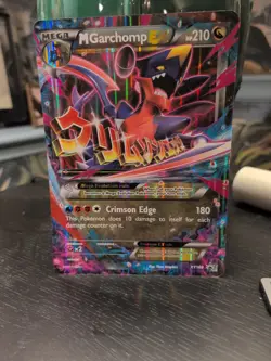 Pokemon M GARCHOMP EX XY168 BLACK STAR PROMO (Jumbo/Oversized Size) Excellent - Image 1