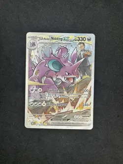 2025 Pokemon Destined Rivals DRI 233/182 Team Rocket's Nidoking ex SIR NM - Image 1