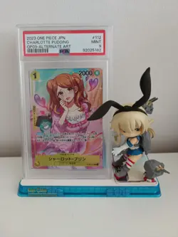 PSA 9 Charlotte Pudding OP03-112 Alt Art Alternate Pillars of Strength One Piece - Image 1