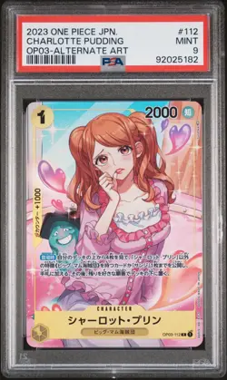 PSA 9 Charlotte Pudding OP03-112 Alt Art Alternate Pillars of Strength One Piece - Image 2