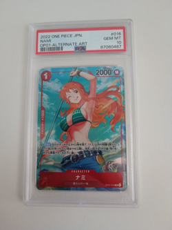 PSA 10 Nami OP01-016 Alt Art Japanese Romance Dawn One Piece TCG 2023 Bandai - Image 2