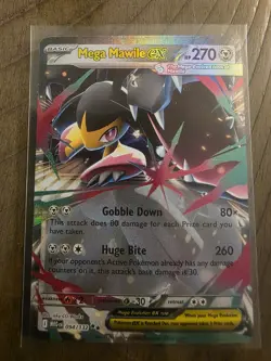 Pokemon Mega Mawile EX 094/132 Ultra Rare Mega Evolution Card NM Condition - Image 1