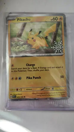 Pikachu - (Holiday Calendar) 025/165 Miscellaneous Cards & Products Holo - Image 1