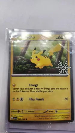 Pikachu - (Holiday Calendar) 025/165 Miscellaneous Cards & Products Holo - Image 2