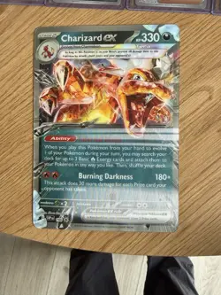 Pokemon TCG Charizard SVP 196 Black Star Promo Jumbo Lenticular Card Pack Fresh - Image 1