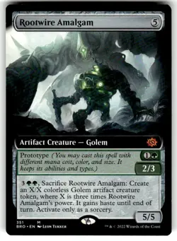 Rootwire Amalgam (Extended Art) The Brothers' War Regular MTG - Image 1
