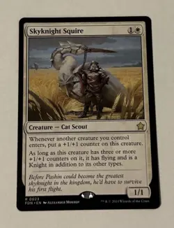 MTG Skyknight Squire - Foundations LP - Image 1