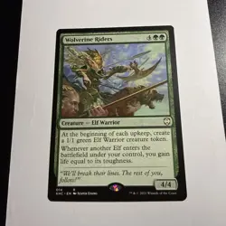 MTG - Wolverine Riders. Kaldheim. Rare Green Creature - Elf Warrior. - Image 1