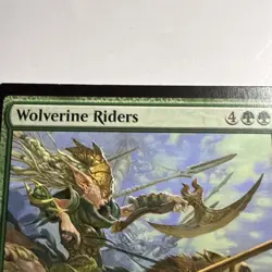 MTG - Wolverine Riders. Kaldheim. Rare Green Creature - Elf Warrior. - Image 3