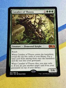 Magic the Gathering MTG M20 CAVALIER OF THORNS - Image 1